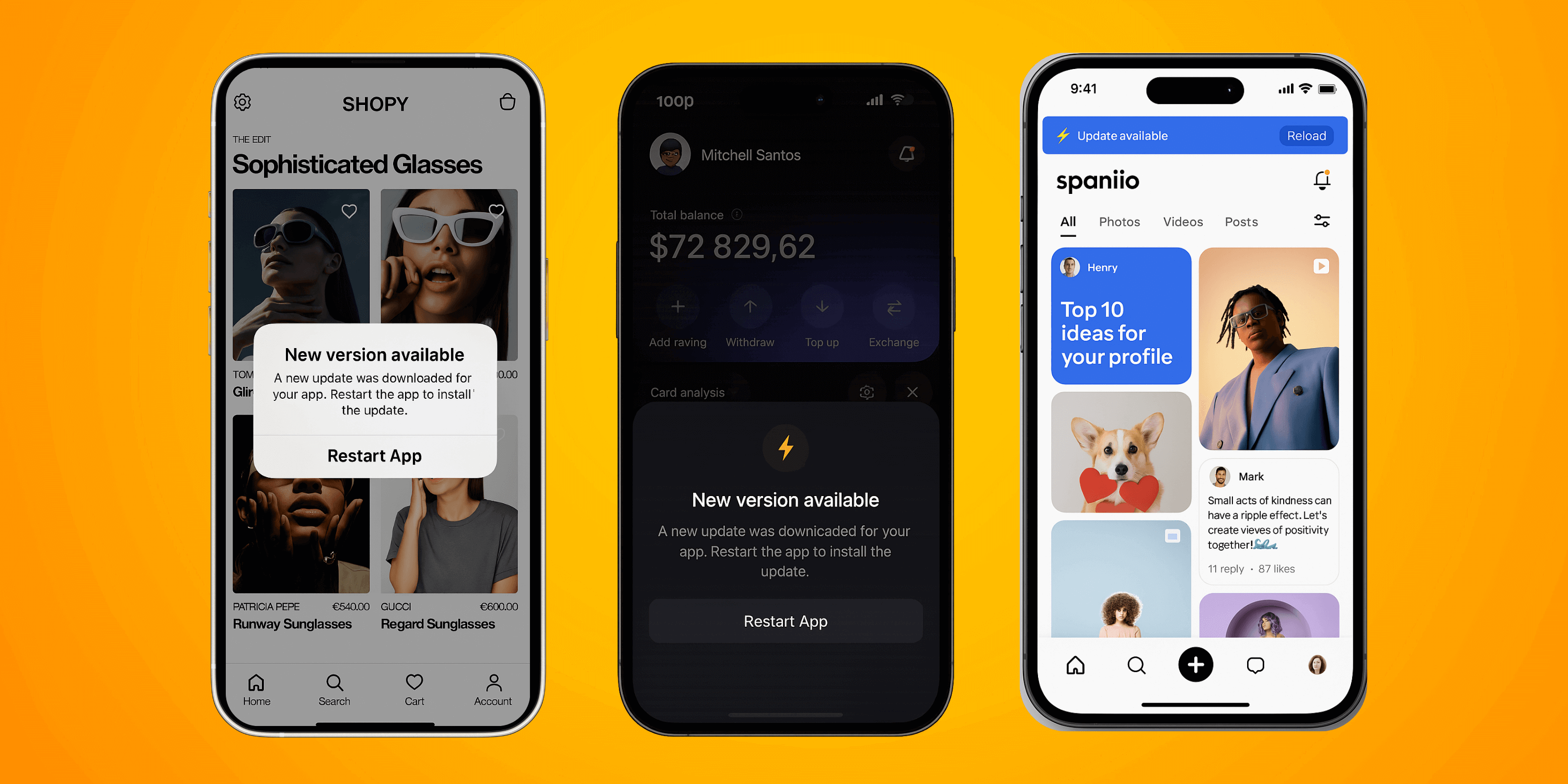 React Native Stallion Custom Update UI